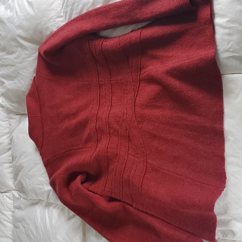 Nic + Zoe Red Wool Blazer Jacket Size PL - Picture 6 of 8